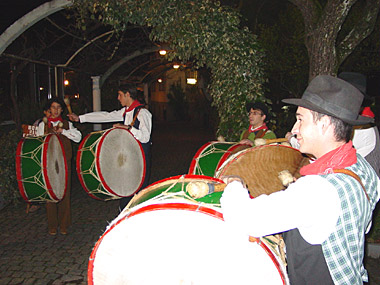 The drums of the 'Bombos Rancho F. Cova da Beira'