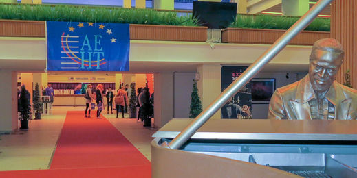 the entrance to the Ostend Kursaal, the true alpha and omega of the 30th Annual Conference.