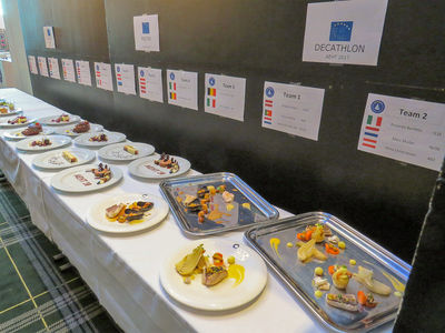 Quelques plats après le passage des juges