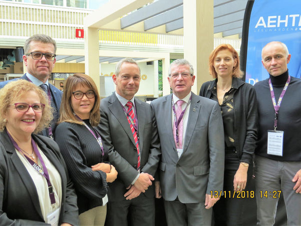 De g.à dr. : Nuria Montmany- Alvarez, Neeme Rand, Ana Paula Païs, Remco Koerts, Ray Cullen, Nadine Schintgen, Michel Lanners