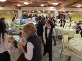 Buffet in the Dante hotel
