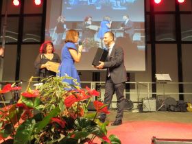 à M.Francesco Lanzoni le chef d'orchestre des Rencontres