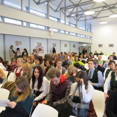 View of the public in the function hall.