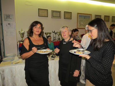 Mme.la proviseure Manuela Germani et Christiane Keller fondatrice des Noëls d’Europe 