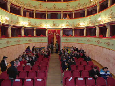the theatre, completely unchanged since its construction