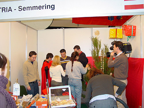 a cheerful hubbub rises from all the stands!