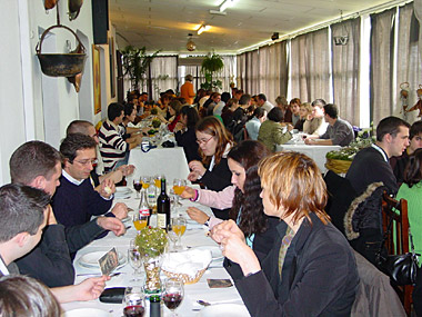 Un repas bien mérité au 