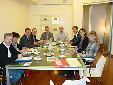 hard at work in a meeting room at the ‘Finis Africae’ hotel hard at work in a meeting room at the ‘Finis Africae’ hotel