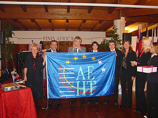The AEHT flag has now been handed over to Bad Ischl for Christmas in Europe 2004.