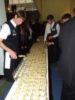 the apéritif, a sparkling chardonnay is served!