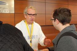 Klaus Enengl at the front desk! 