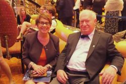 A single school, two Head-teachers, both of them smiling. The past and the present writing the future together!