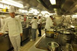 In the kitchens of the Costa Mediterranea