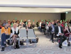 The delegates cast their votes