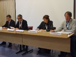 The delegates have arrived in the meeting room