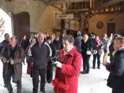 The visitors’ attention is attracted by wine-presses several centuries old.