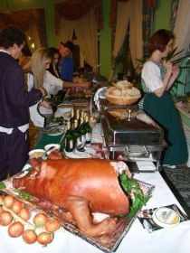 Everything is ready in time for the opening of the buffet