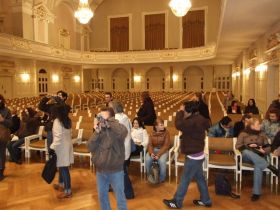 The university’s lecture theatre 