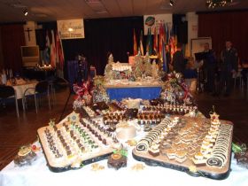 Une partie du dessert est déjà en place