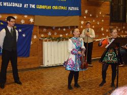 Waterford (Ireland) dance, tap-dance, flute and violin, square dance with the audience