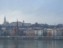 View over part of Buda on the other side of the Danube