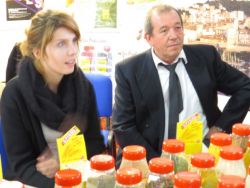 Jacques Dalprat and the stand of Spicol , the School’s supplier, displays its spices