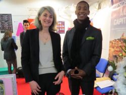 Hélène Markezana styliste culinaire, auteur d'un livre de cuisine "Le goût des Marseillais" ancienne élève en formation continue du Lycée, ainsi que le livre et les photos sous-marines de Henri Eskanasi