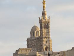 The ‘Good Mother’ – as Notre dame de la Garde is known – watches over the city of Marseilles