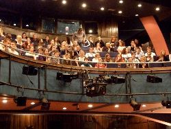 Views of the audience in the Gavella theatre