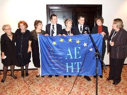 The AEHT flag is handed over from Zagreb to Bled