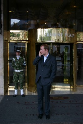Entrance of the Crowne Plaza Tequendama Hotel