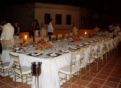 Final banquet on the first-floor terrace 