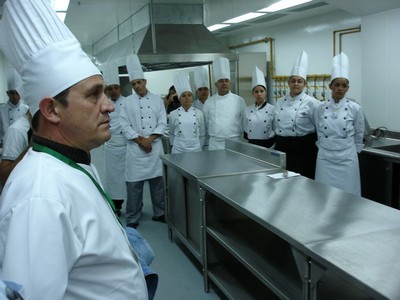 Kitchen in the Plaza Mayor Conference Centre