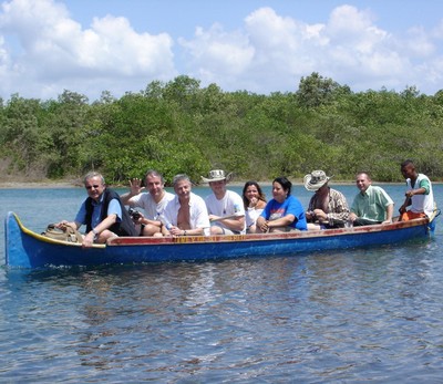In the Ciénaga la Caimanera (Crocodile 