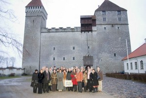 The Executive Board in front of the Bishop’s Castle 